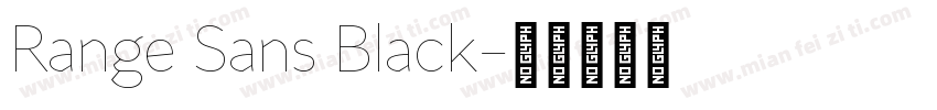 Range Sans Black字体转换